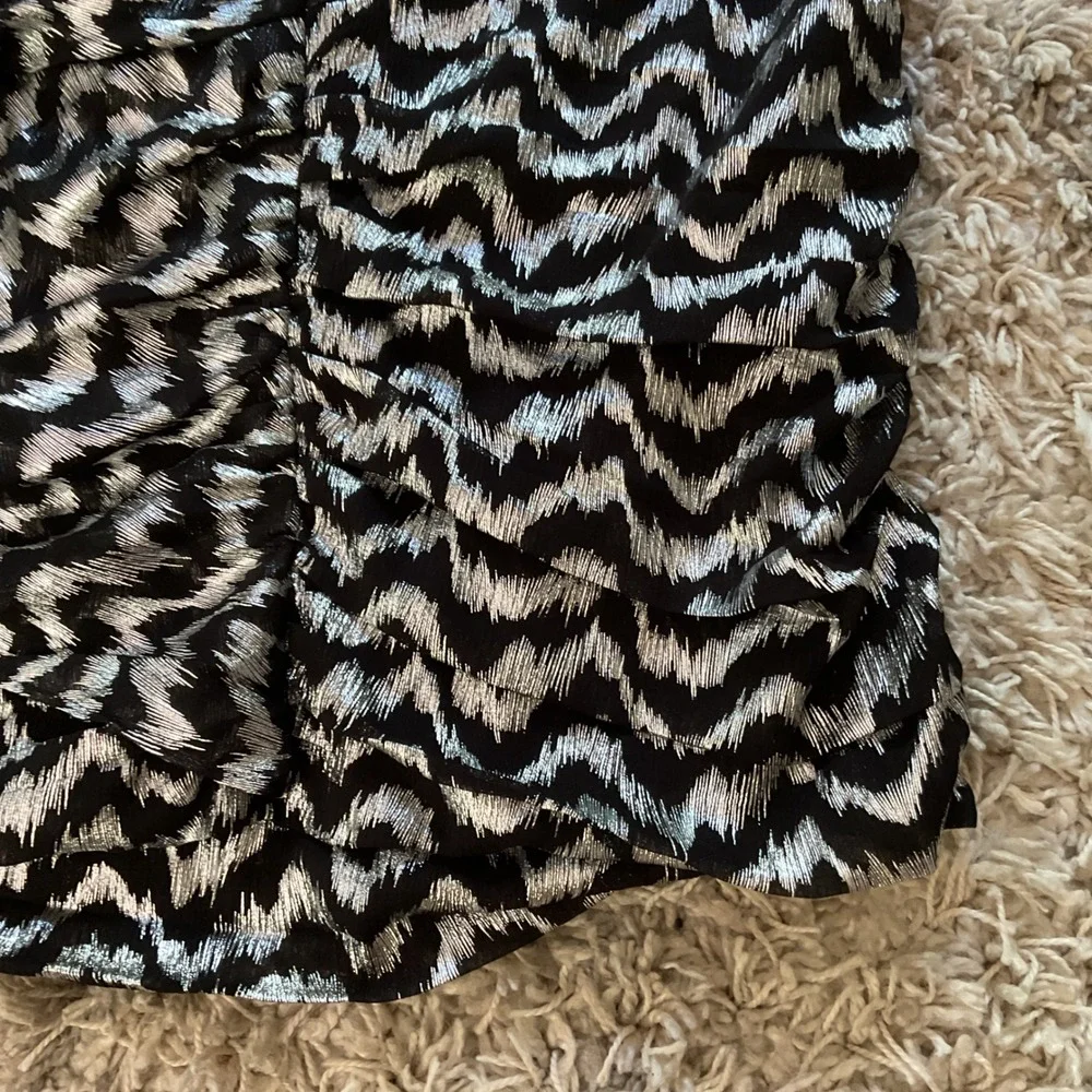 Zara metallic silver